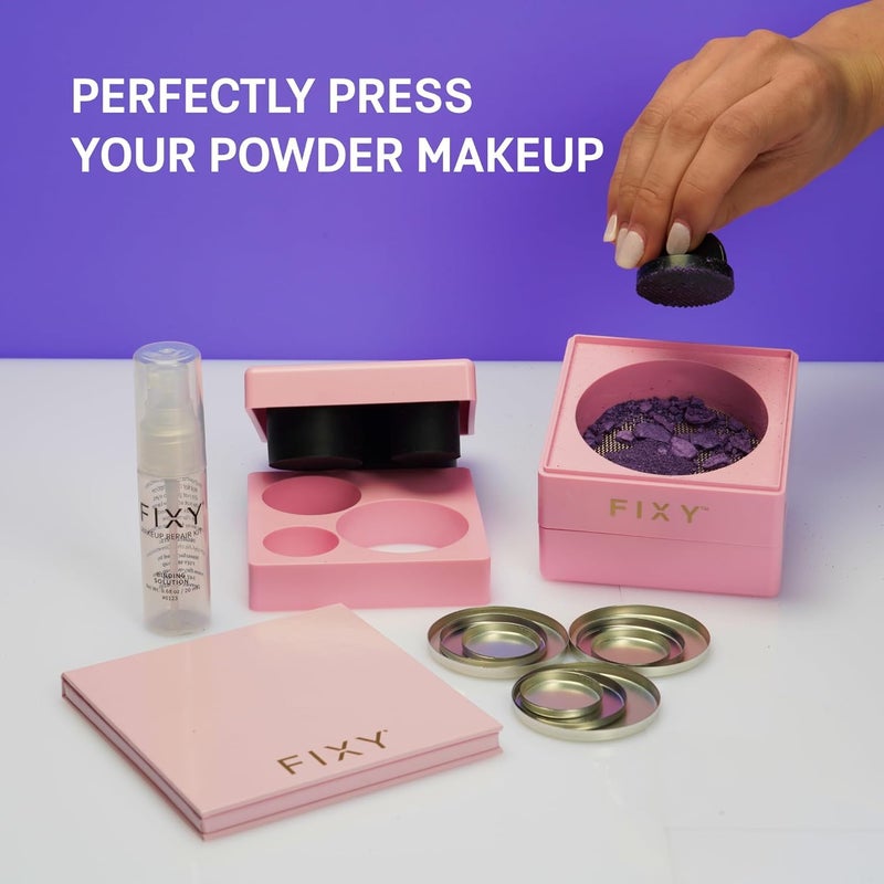 FIXY Makeup Repair Kit - Repressing tool for Eyeshadows, Blush & Highlighter or Depot | Organize Makeup Round Pans in Makeup Palette with Mirror | Makeup Artist Must Haves - Image 5